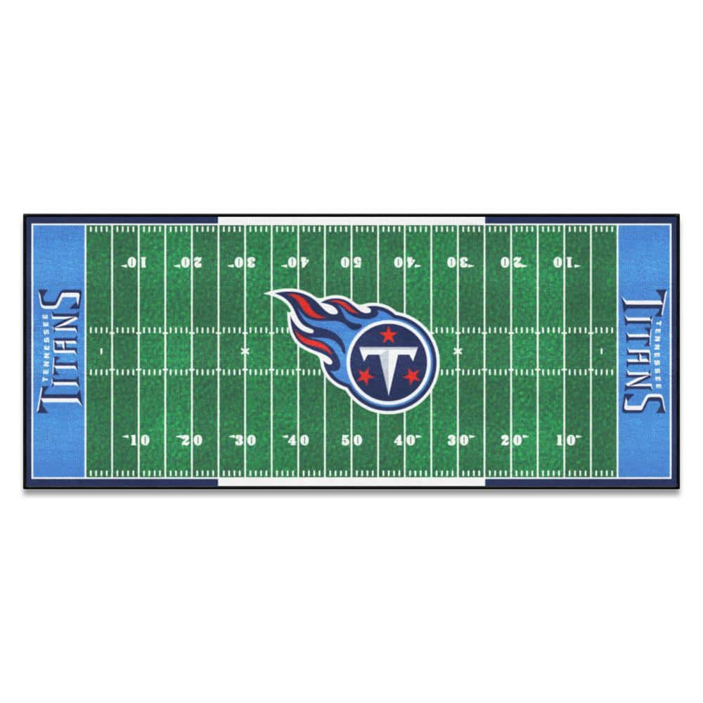 FANMATS Tennessee Titans 3 ft. x 6 ft. Football Field Rug Runner Rug 7965 -  The Home Depot