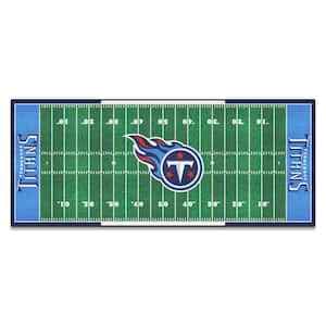 Tennessee Titans 3 ft. x 6 ft. Football Field Rug Runner Rug