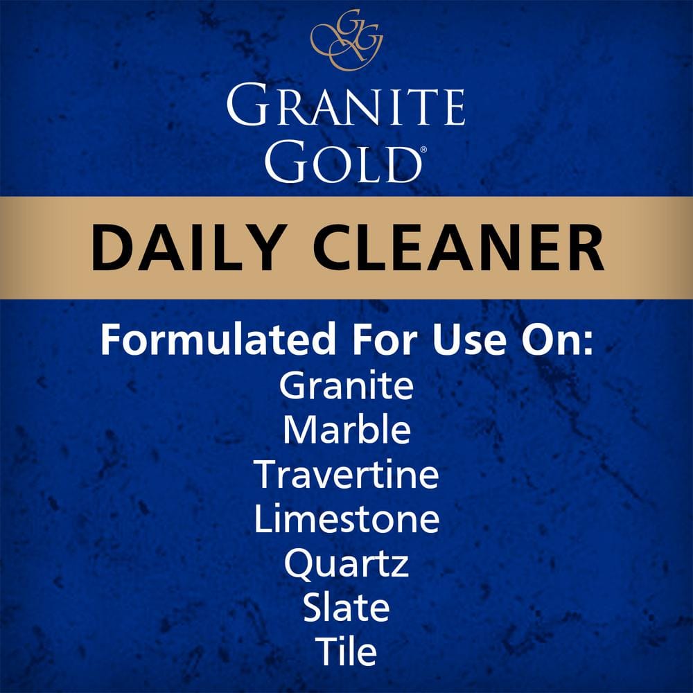 Granite Gold Daily Cleaner Spray for Natural Stone Surfaces, 24 Ounces, Pack of 3