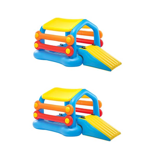 Intex Inflatable Island Pool Float Water Slide Tube Floats Play Center (2-Pack)