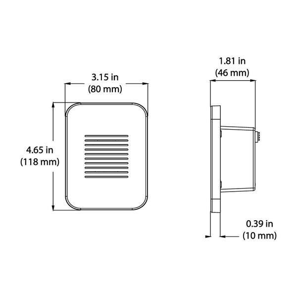 NICOR PrimeChime Plus 2 Mini Video Compatible Hardwired Door Bell