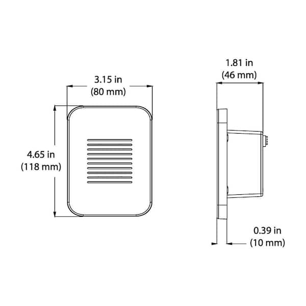 NICOR PrimeChime Plus 2 Mini Video Compatible Hardwired Door Bell
