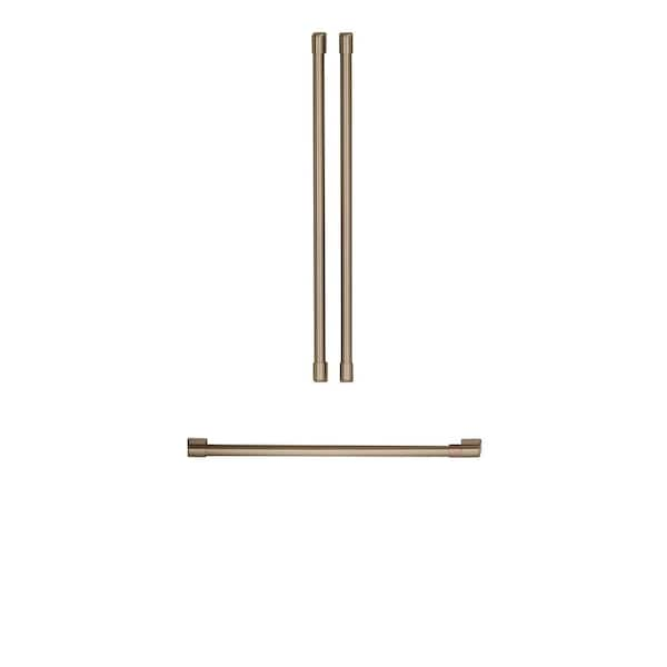 Cafe Refrigerator Handle Kit in Brushed Bronze CXMB3H3PNBZ - The Home Depot