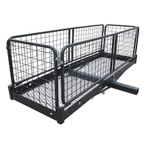 500 lb. Capacity 60 in. x 20 in. Steel Folding Hitch Cargo Carrier for 2 in. Receiver