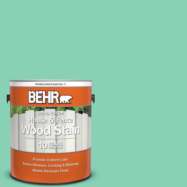 BEHR 1 gal. #P420-3 Tropical Trail Solid Color House and Fence Exterior Wood Stain