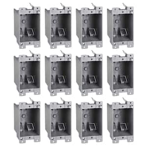 14 cu. in. 1-Gang PVC Old Work Electrical Outlet Box, (12-Pack)