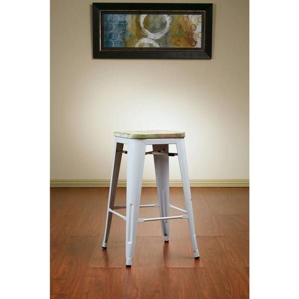 OSP Home Furnishings Bristow 26 in. White Bar Stool (Set of 4)