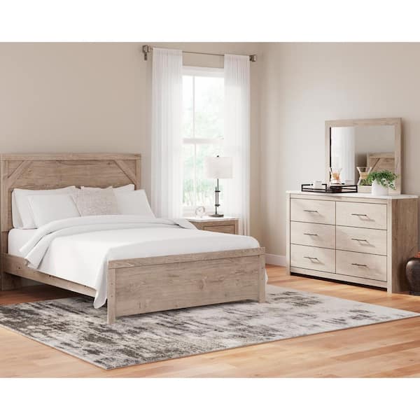 Signature DESIGN BY ASHLEY Senniberg Light Brown/White 2 Drawer 21.69 in. W Nightstands
