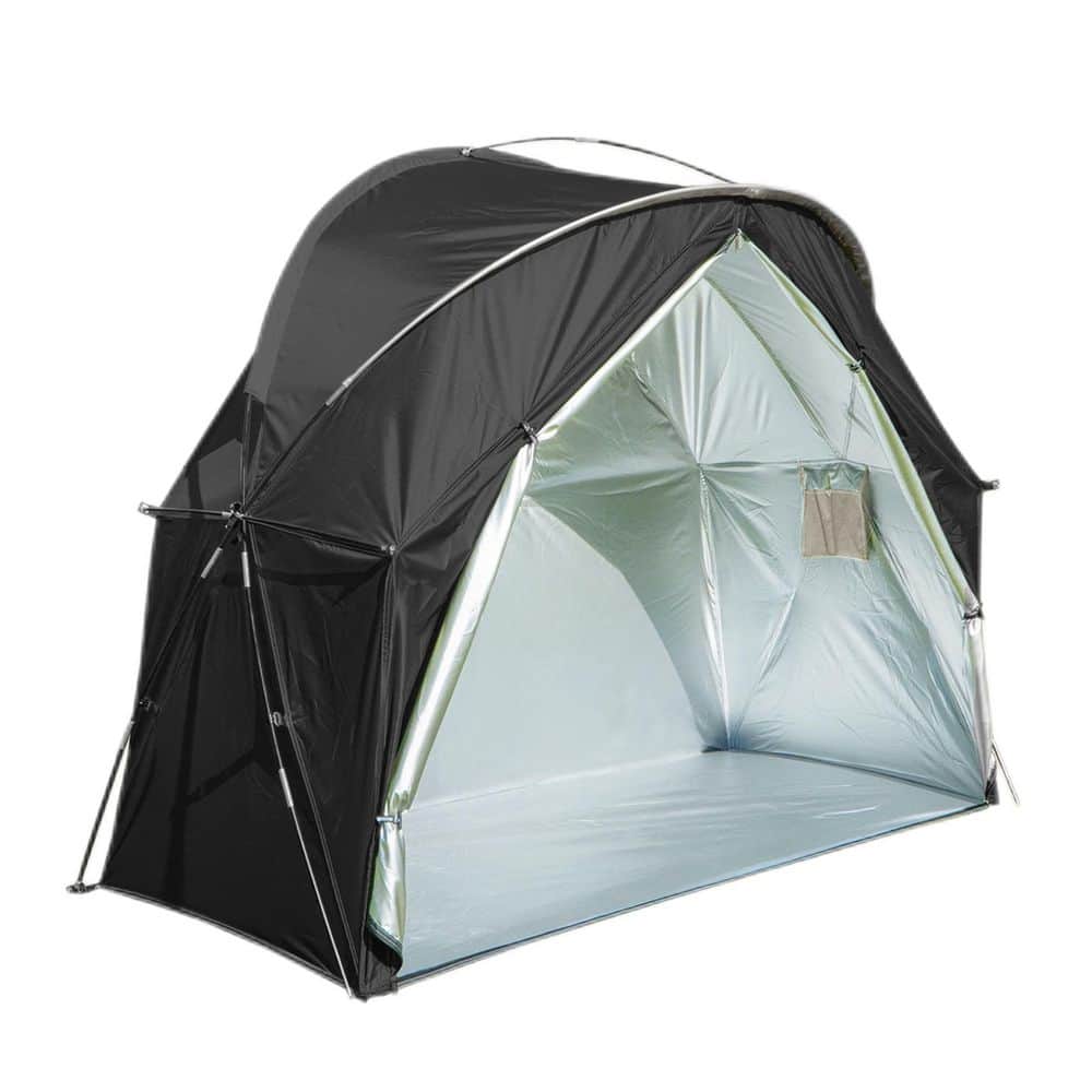 【新品】Liten Bonding tent coat / black Poloma 1-Person Outdoor Cot Tent with Zippered Door and