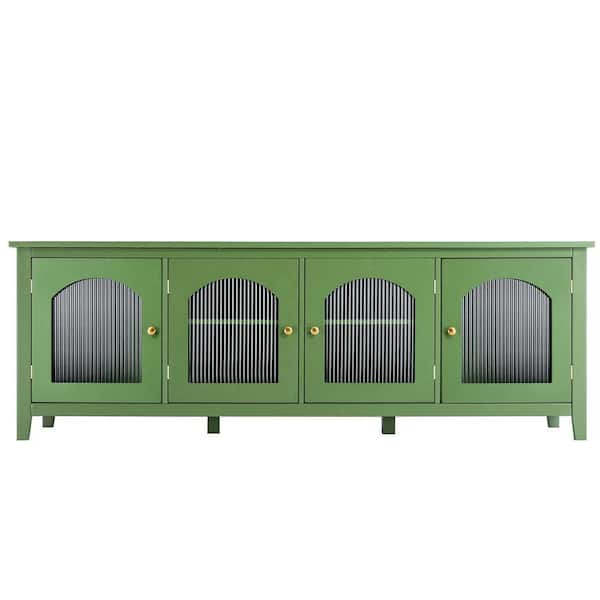 Olive Green TV Cabinet Fits TV's Up to 55 in. to 66 in. VEEP-5026