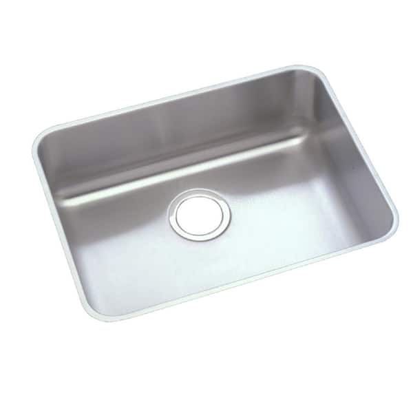 Elkay Lustertone 22in. Undermount 1 Bowl 18 Gauge  Stainless Steel Sink Only and No Accessories