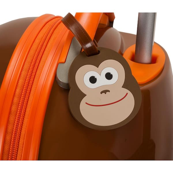 Rockland 17 in. Jr. Kids' My First Polycarbonate Hardside Spinner Luggage,  Monkey B02-MONKEY - The Home Depot