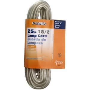 25 ft. 18/2 Silver Stranded CU SPT-1 Lamp Wire