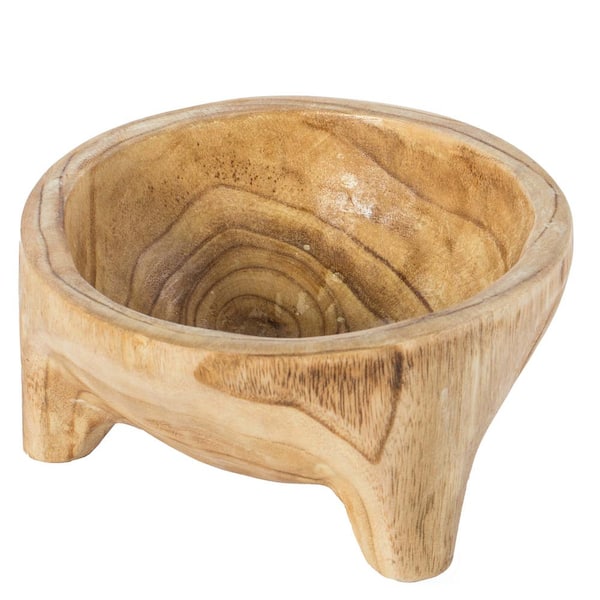 Olive Wood Fruit Basket Hand-carved From a Single Piece Handmade Wooden Bowl  With Handle FREE Organic Wood Finish 