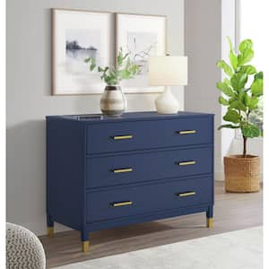 Picket House Furnishings Dani Chest with Power Port in Navy