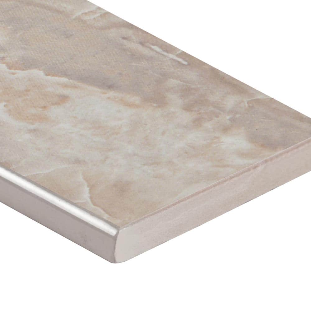 MSI Pietra Onyx Pearl Bullnose 3 in. x 18 in. Polished Porcelain Wall Tile (10 sq. ft./Case) -  NONYXPEA3X18BNG