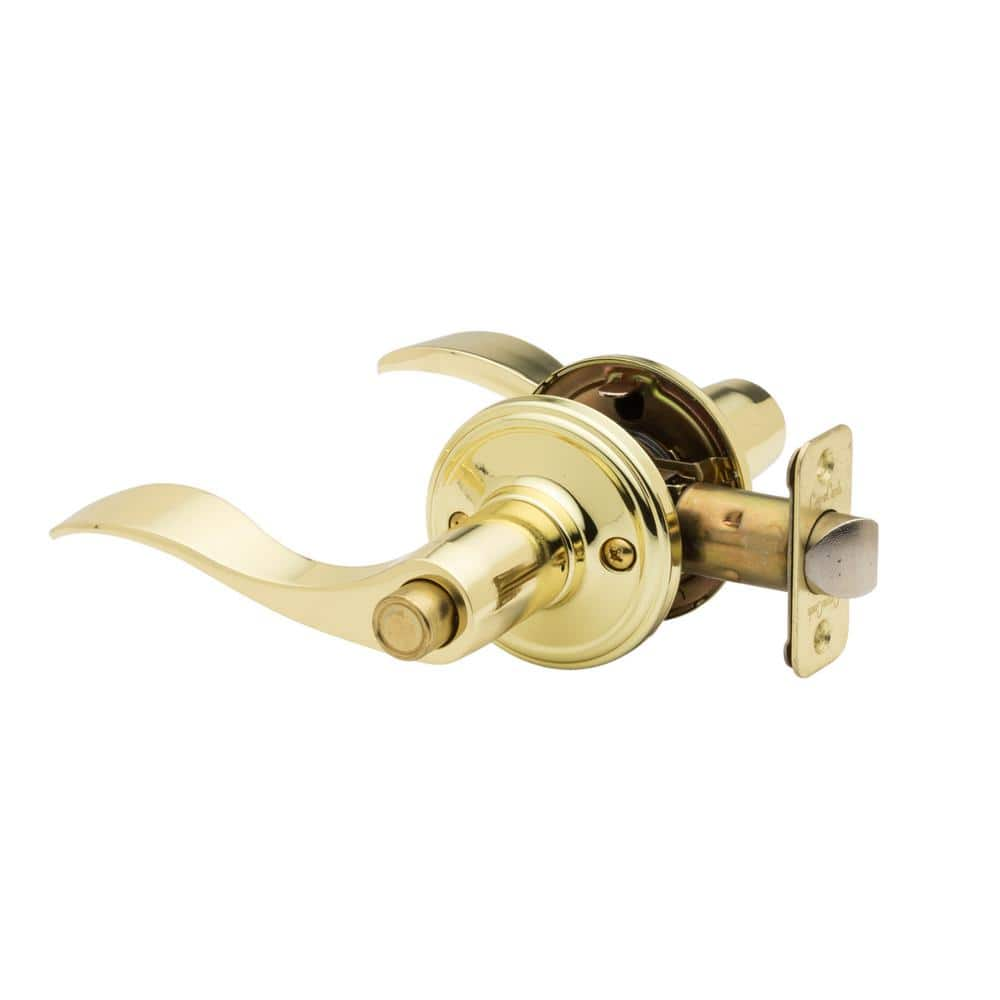 Copper Creek Colonial Waverlie Polished Brass Bed/Bath Door Handle ...