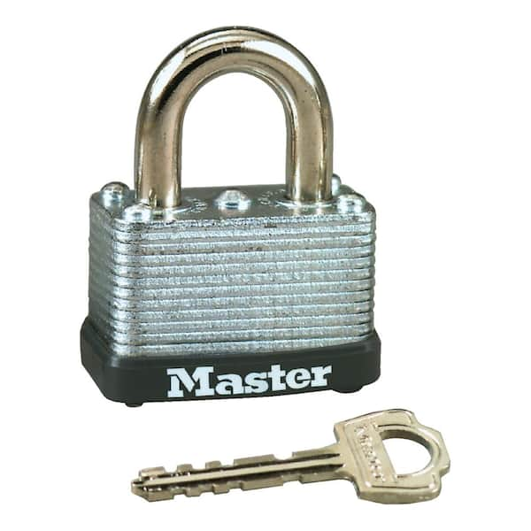 Master Lock Lock with Key, 1-1/2in. Wide 8596DHC - The Home Depot