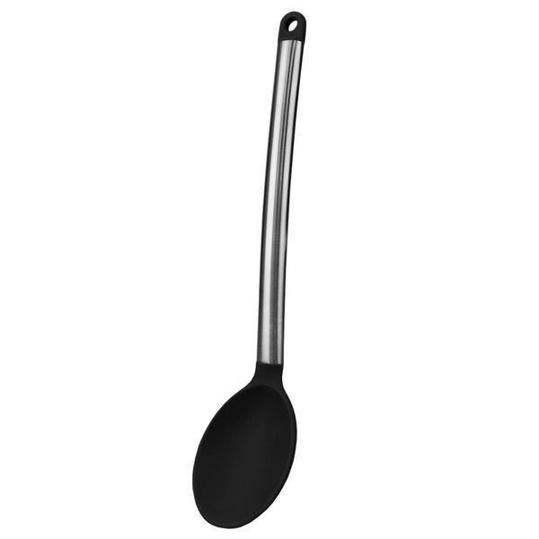 Calphalon Select Black Silicone Handle Solid Serving/ Cooking Spoon Utensil  14”