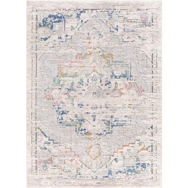 Artistic Weavers Lagos Light Grey Traditional 8 ft. x 10 ft. Indoor Area Rug