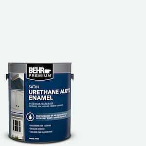 1 gal. #BL-W09 Bakery Box Urethane Alkyd Satin Enamel Interior/Exterior Paint