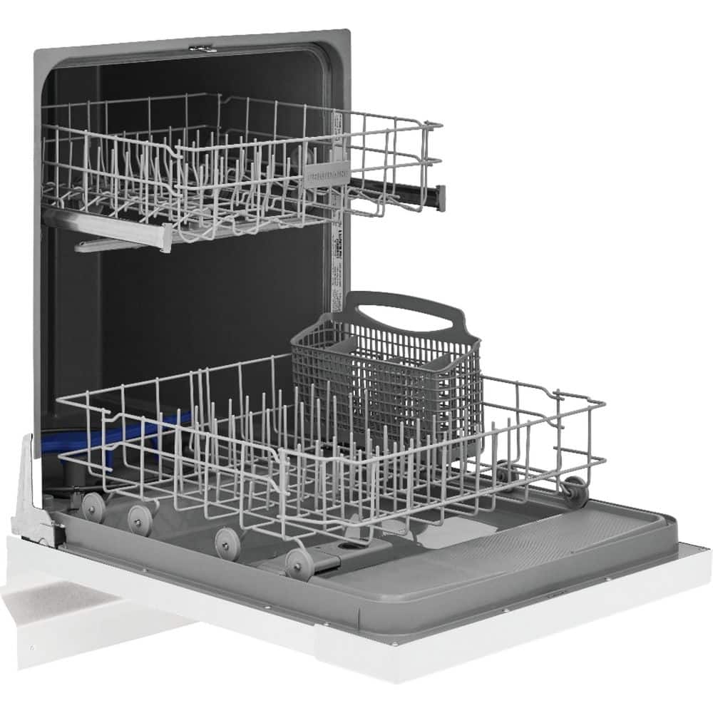 Frigidaire 24" White Built-In Front Control Dishwasher