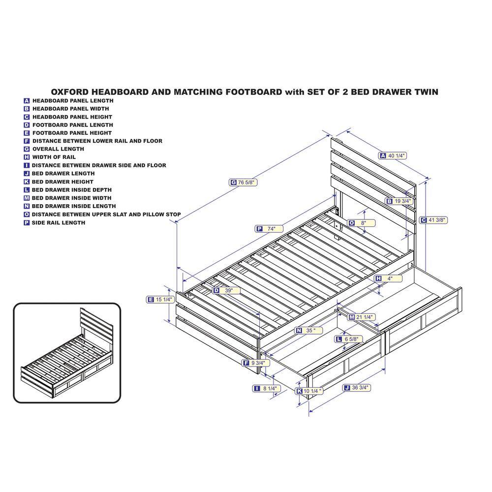 Espresso Twin Wood Storage Bed with Slatted Headboard and Drawers