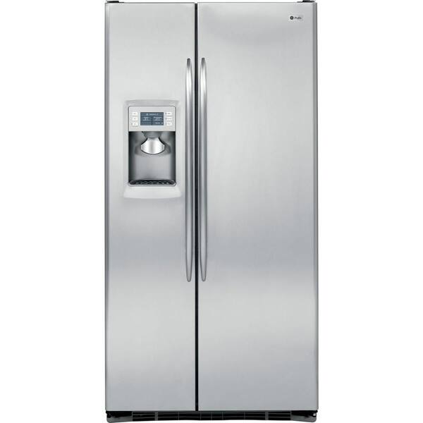 GE 24.6 cu. ft. Side by Side Refrigerator in Stainless Steel, Counter Depth