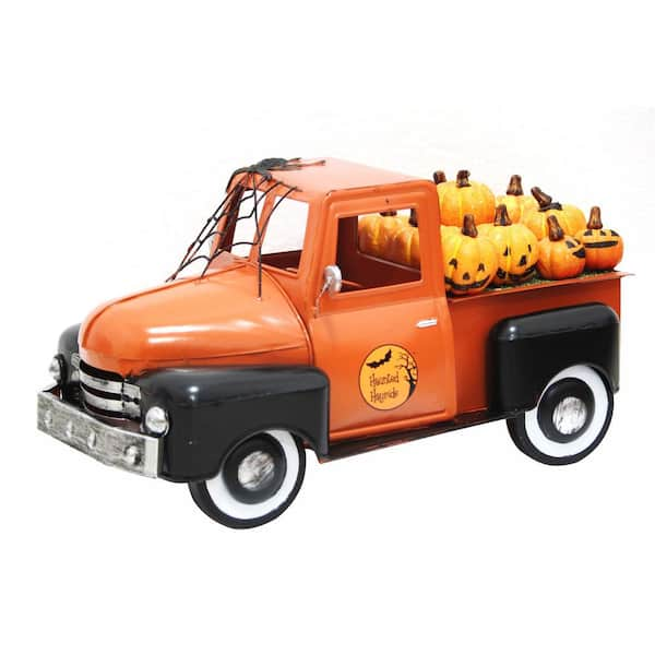 Zaer Ltd. International 18 in. Haunted Hayride Halloween Truck With ...