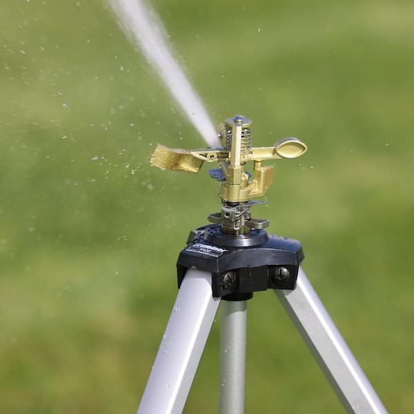 Melnor Deluxe Metal Pulsator Sprinkler with Tripod 9620-8 - The