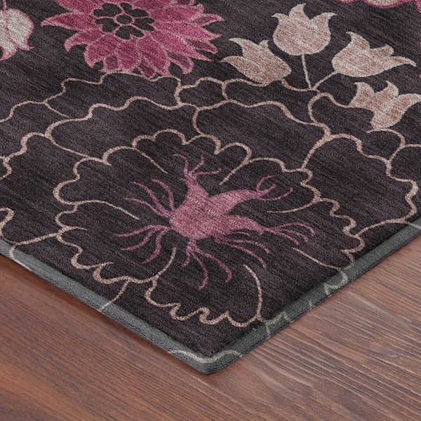 Mayfield Premium Machine Washable Abstract AMF2295 Blush 3 ft. x 4 ft. Area Rug