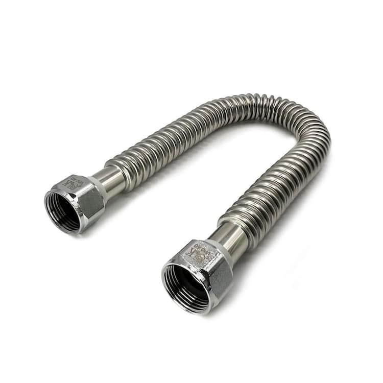 Everbilt 3/4 in. FIP x 3/4 in. FIP x 12 in. Stainless Steel Corrugated Water Connector