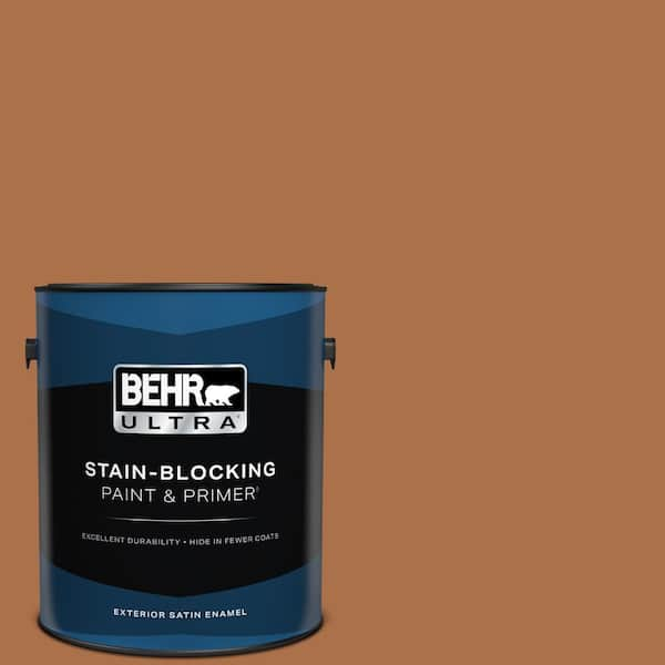 BEHR ULTRA 1 gal. #260D-7 Copper Mountain Satin Enamel Exterior Paint & Primer