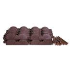 20 ft., 12 in. Pieces Dark Brown Rubber Edging