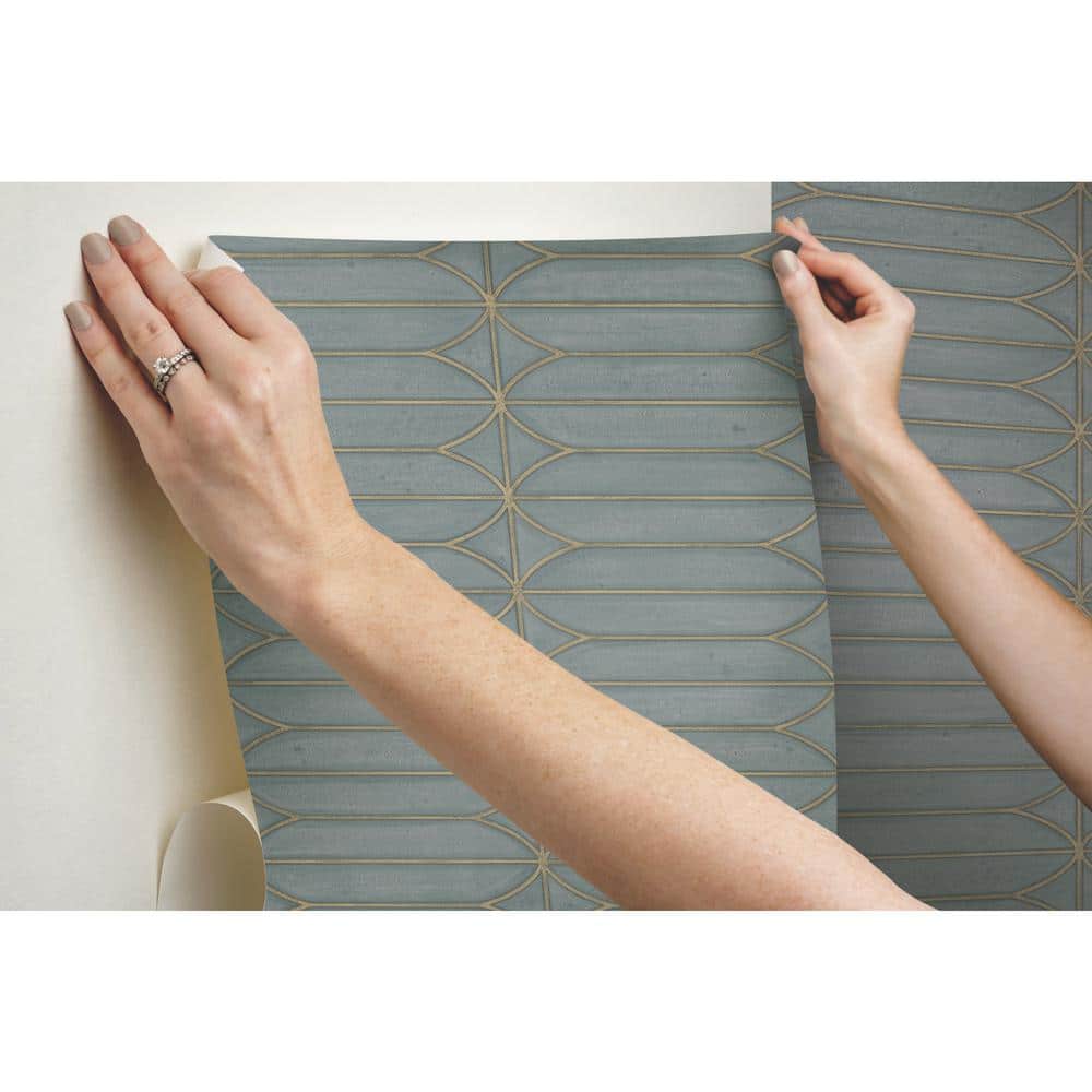 Charcoal Geometric Peel & Stick Vinyl Wallpaper