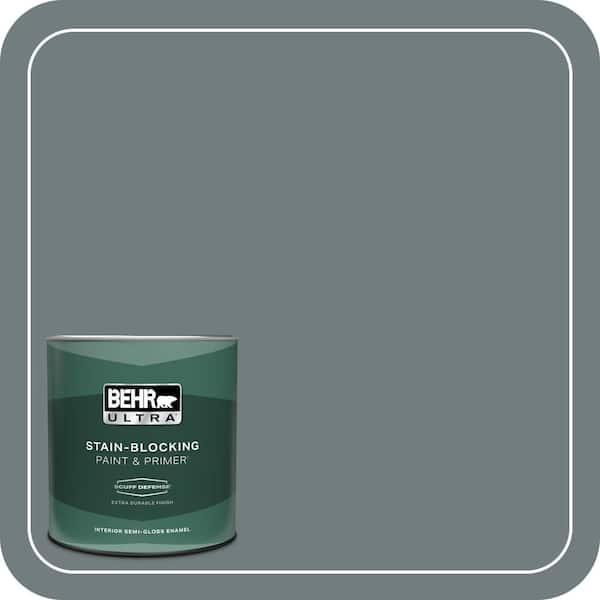 BEHR ULTRA 1 qt. #720F-5 Hidden Peak Extra Durable Semi-Gloss Enamel Interior Paint & Primer