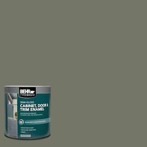 1 qt. #PPU10-19 Conifer Green Semi-Gloss Enamel Interior/Exterior Cabinet, Door & Trim Paint