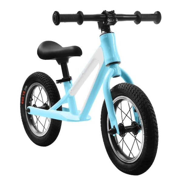 Cesicia 12 in. Toddler Balance Bike with Rubber Foam Tires and 