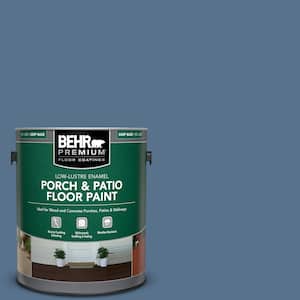 1 gal. #PPU14-01 Arrowhead Lake Low-Lustre Enamel Interior/Exterior Porch and Patio Floor Paint