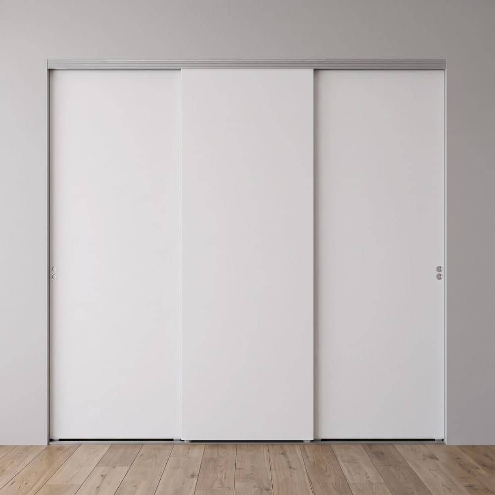 Impact Plus 108 in. x 80 in. Smooth Flush White Solid Core MDF