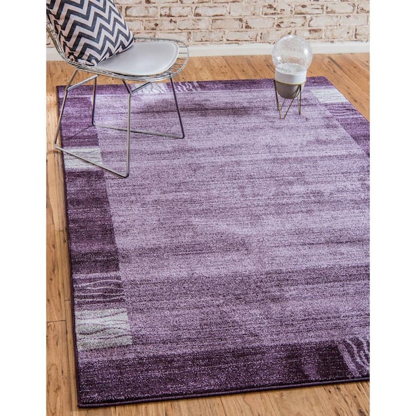 Del Mar Sarah Purple 6' 0 x 6' 0 Round Rug