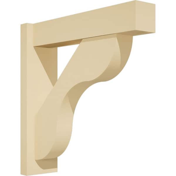 Ekena Millwork Carmel 5 in. W x 20 in. H x 20 in. D Signature Urethane Polyurethane Outlooker with Block Ends