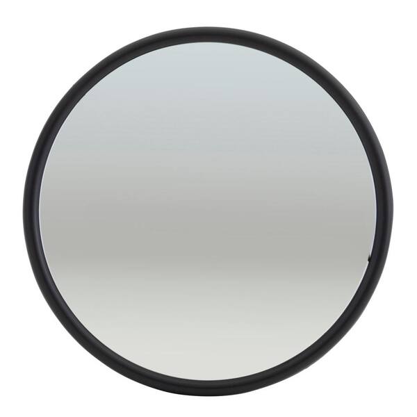 Unbranded 8 in. Round Convex Mirrors with Offset Ball-Stud - Black
