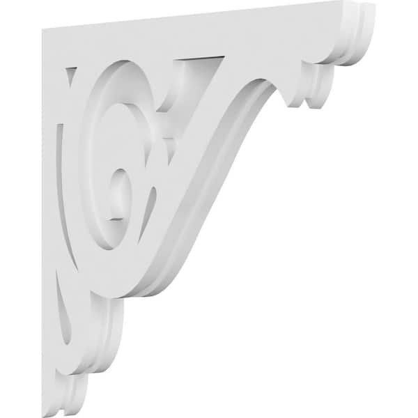 Ekena Millwork 1-7/8 in. x 16 in. x 16 in. PVC Bordeaux Corbel