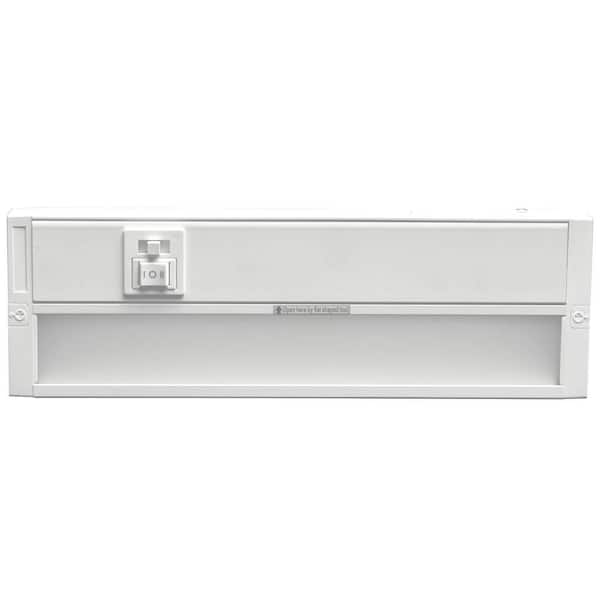 12 in. Hardwired White Integrated LED Dimmable Under Cabinet Light