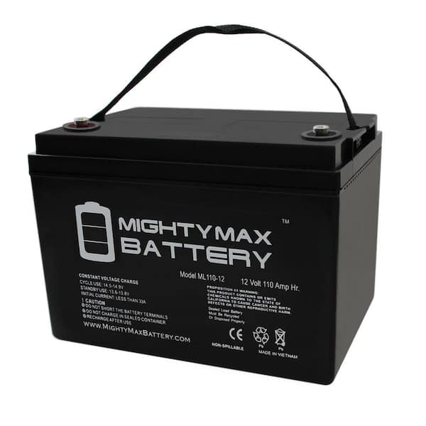 MIGHTY MAX BATTERY 12-Volt 110 Ah Rechargeable Sealed Lead Acid (SLA)  Battery ML110-12 - The Home Depot