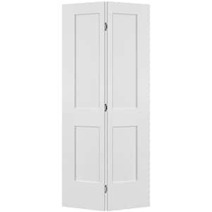 36 in. x 80 in. 2-Panel Logan Hollow Core Primed Molded Composite Bi-fold Door