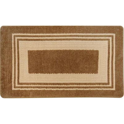 StyleWell Kitchen Plush Slice Beige 19.7 in. x 31.5 in. Machine Washable Kitchen  Mat SWKPS-150 - The Home Depot