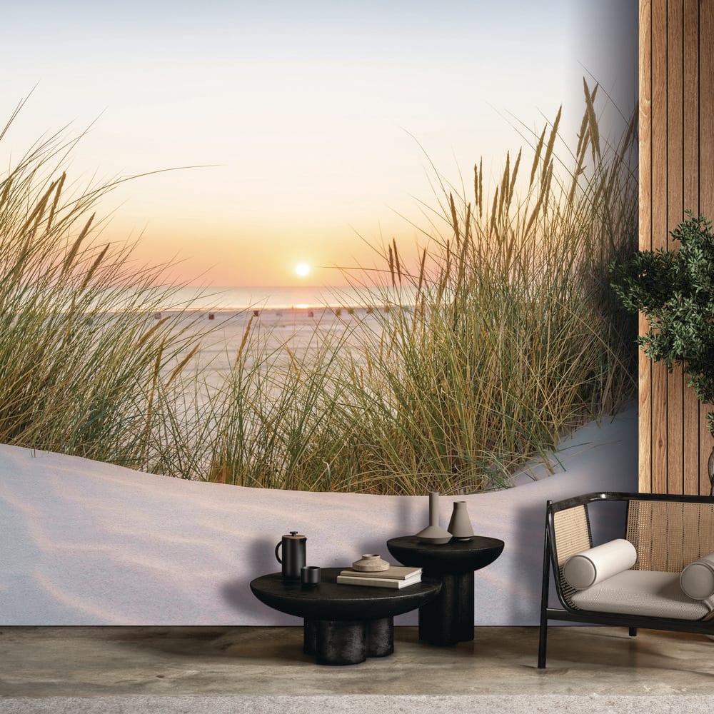 Beach Sunset Blue Wall Mural price history on PriceWatchPro