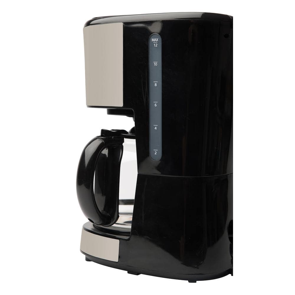Retro Putty 12-Cup Programmable Coffee Maker with Strength Selector